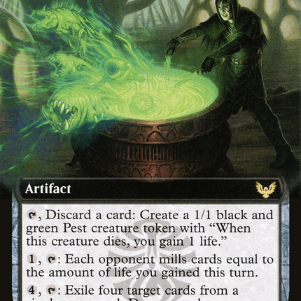 Pestilent Cauldron // Restorative Burst (STX-327) - Strixhaven: School of Mages: (Extended Art) Foil