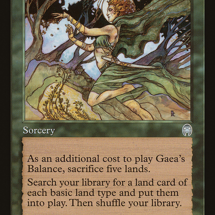 Gaea's Balance (APC-077) - Apocalypse Foil