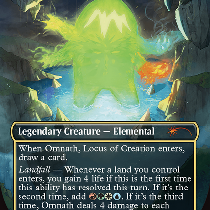 Omnath, Locus of Creation (SLD-1686) - Secret Lair Drop (Borderless) Foil