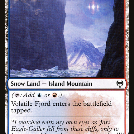 Volatile Fjord (KHM-273) - Kaldheim: (snow) Foil
