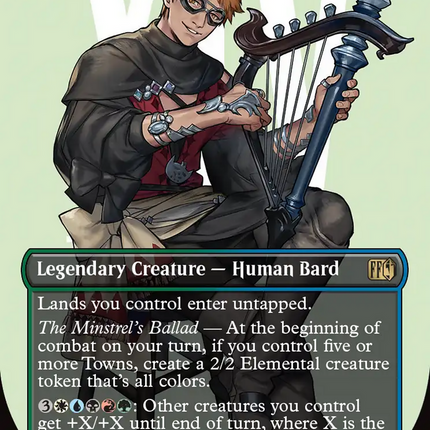 The Wandering Minstrel (FIN-403) - FINAL FANTASY (Borderless) Foil