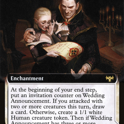 Wedding Announcement // Wedding Festivity (VOW-355) - Innistrad: Crimson Vow: (Extended Art, Double Faced Transform) Foil