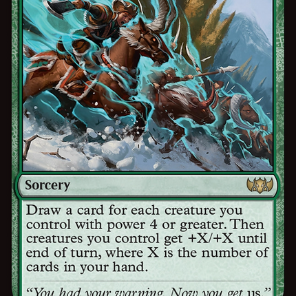 Become the Avalanche (TDC-043) - Commander: Tarkir: Dragonstorm