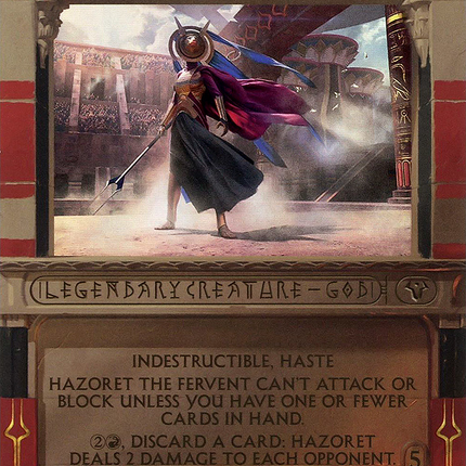 Hazoret the Fervent (MPS2-027) - Amonkhet Invocations (Borderless) Foil