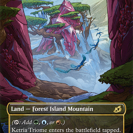 Ketria Triome (IKO-310) - Ikoria: Lair of Behemoths: (Showcase) (Borderless) Foil