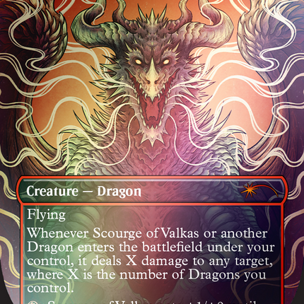 Scourge of Valkas (SLD-1490) - Secret Lair Drop (Borderless) Foil
