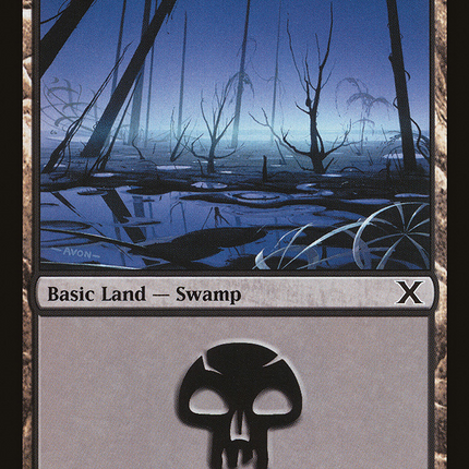 Swamp (10E-372) - Tenth Edition Foil