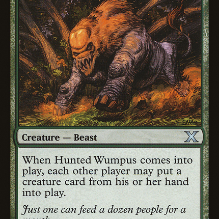 Hunted Wumpus (10E-269) - Tenth Edition Foil