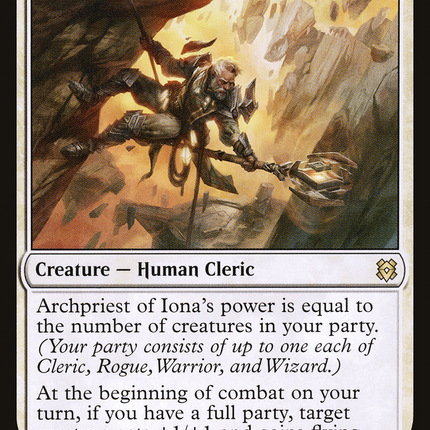 Archpriest of Iona (ZNR-005) - Zendikar Rising Foil