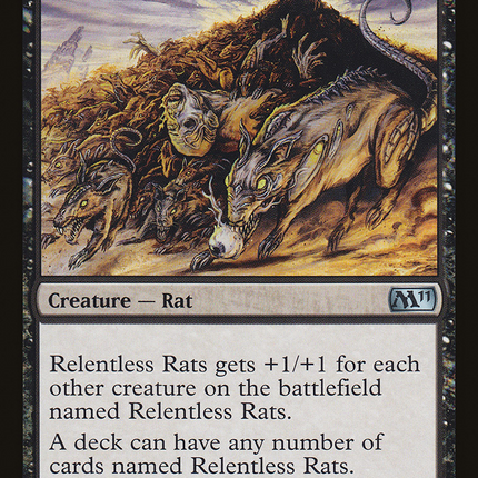 Relentless Rats (M11-113) - Magic 2011 Foil