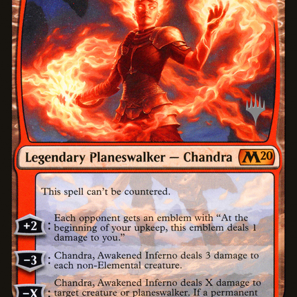 Chandra, Awakened Inferno (PPM20-127) - Core Set 2020 Promos Foil