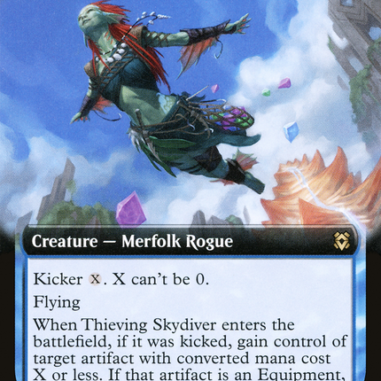 Thieving Skydiver (ZNR-335) - Zendikar Rising: (Extended Art)