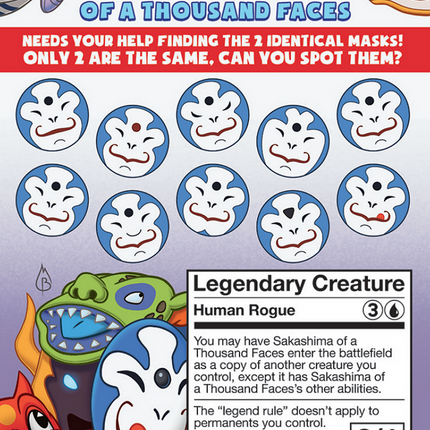 Sakashima of a Thousand Faces // Sakashima of a Thousand Faces (SLD-1541) - Secret Lair Drop (Borderless) Foil