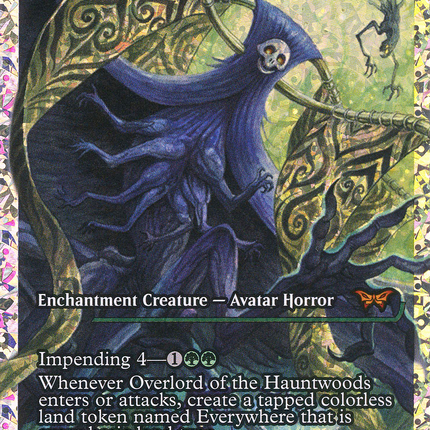 Overlord of the Hauntwoods (DSK-405) - Duskmourn: House of Horror: (Showcase) Foil