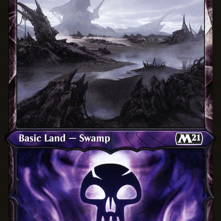 Swamp (M21-311) - Core Set 2021: (Showcase) Foil