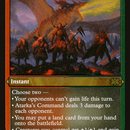 Atarka's Command (Foil Etched) (2X2-475) - Double Masters 2022 Foil