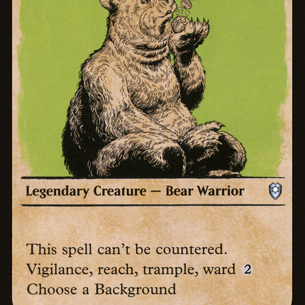 Wilson, Refined Grizzly (CLB-411) - Commander Legends: Battle for Baldur's Gate: (Showcase) Foil