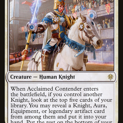 Acclaimed Contender (ELD-001) - Throne of Eldraine Foil