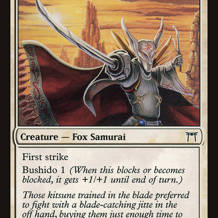 Kitsune Blademaster (CHK-025) - Champions of Kamigawa
