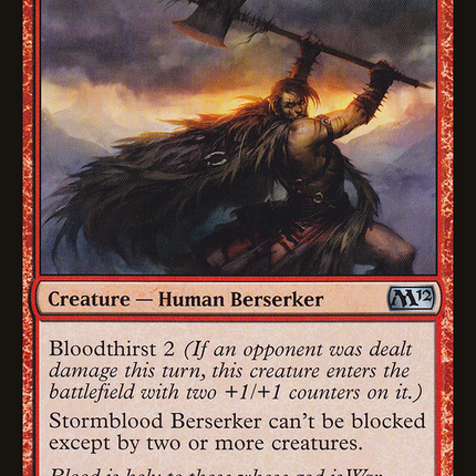Stormblood Berserker (M12-156) - Magic 2012 Foil