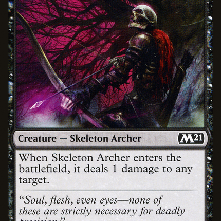 Skeleton Archer (M21-123) - Core Set 2021 Foil