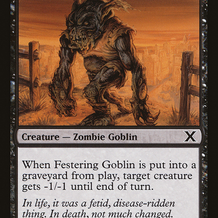 Festering Goblin (10E-143) - Tenth Edition Foil