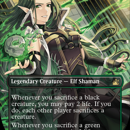 Savra, Queen of the Golgari (RVR-440) - Ravnica Remastered (Borderless) Foil