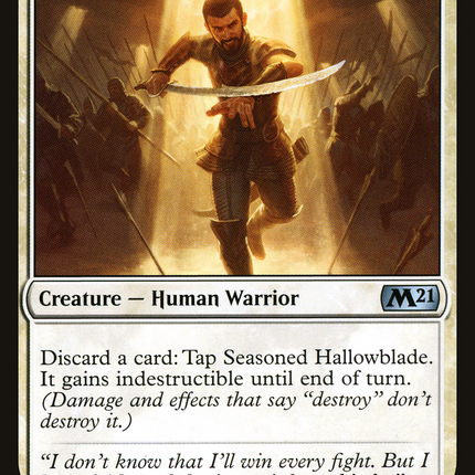 Seasoned Hallowblade (M21-034) - Core Set 2021 Foil